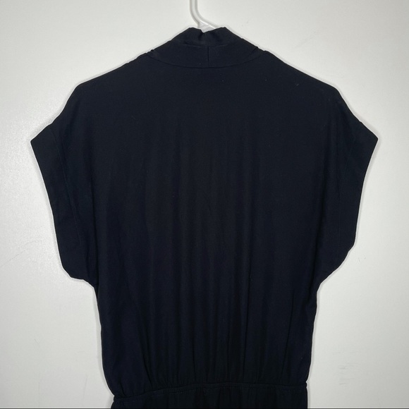 L’AGENCE Cross Over Front Jumpsuit in Black Size 4 - Picture 11 of 13